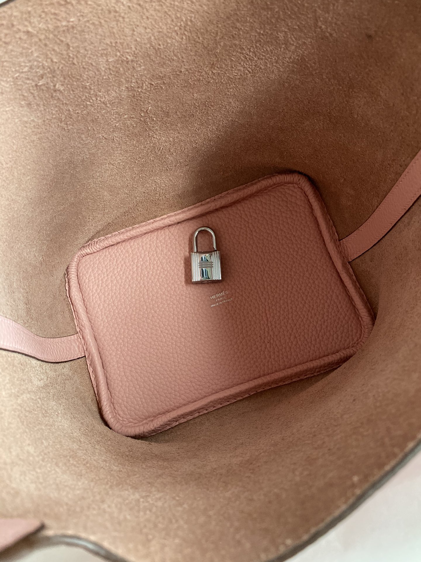 Hermes Picotin Lock 18 Bag In Pink Clemence Leather